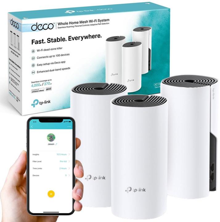 Actual product image TP-Link Deco M4 AC1200 Dualband WLAN Mesh 3-pack