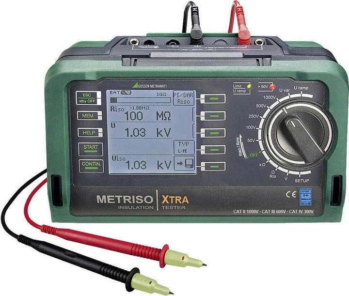 Produktbild Gossen Isolationsmessgerät Metrawatt Metriso XT (CAT III 600V, CAT II 1000V)