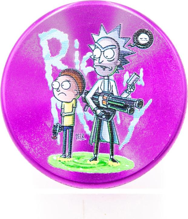 Immagine prodotto BestV Smerigliatrice in alluminio Rick and Morty viola 2 pezzi 50 mm