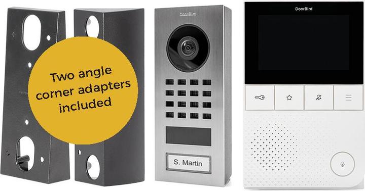 Produktbild Doorbird D11 Home-Set Edelstahl V2A Aufputz inkl. Innenstation (Kabelgebunden, App)