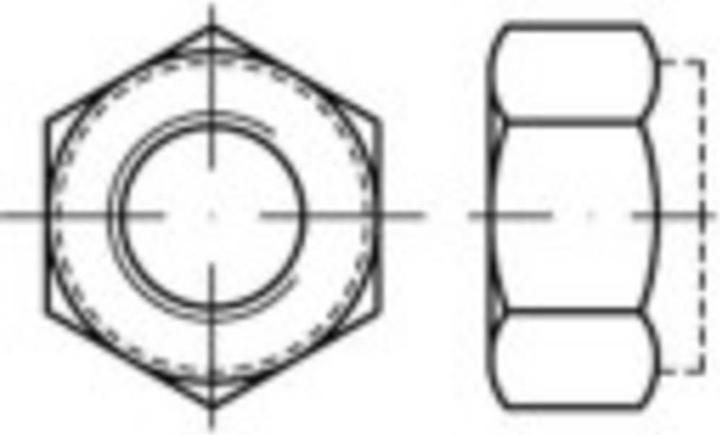 Toolcraft Écrous de blocage M5 DIN 6924 (M5)