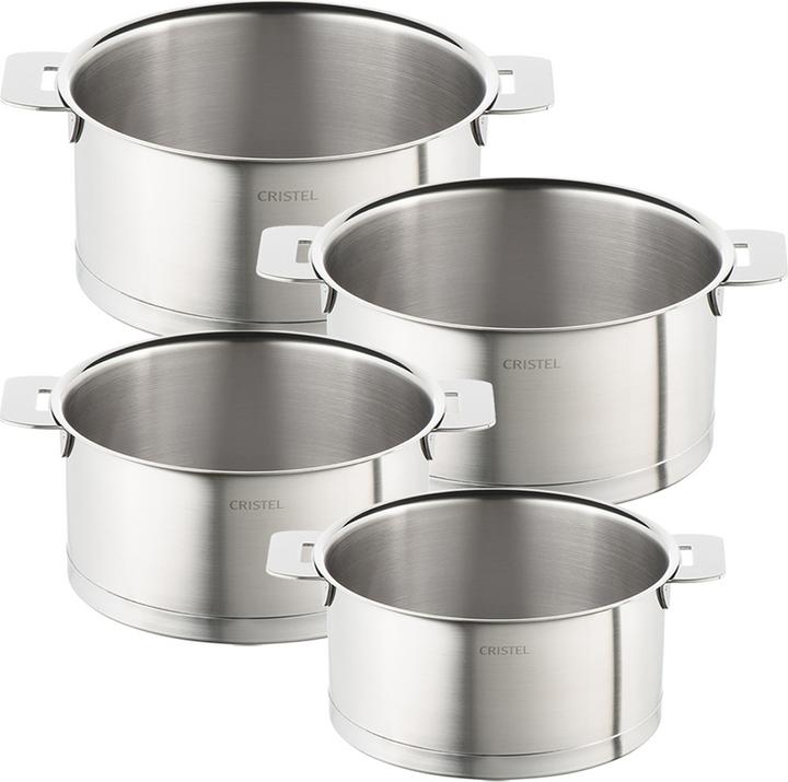 Immagine prodotto Cristel Set di pentole (20 cm, Set di pentole e padelle da cucina, Alluminio, Acciaio inossidabile)
