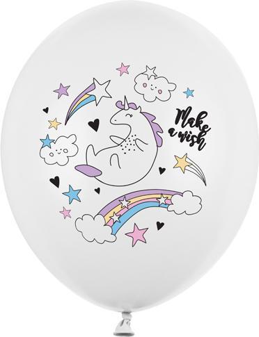 Produktbild Partydeco Balloons 30cm, Unicorn, Pastel Pure White (1 pkt / 50 pc.)