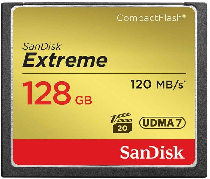 SanDisk Extreme Compact Flash, 800x (128 GB, CF)