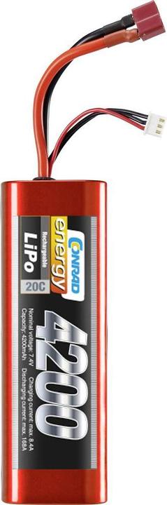 Produktbild Conrad energy Modellbau-Akkupack (LiPo) 7.4 (7.40 V, 4200 mAh)