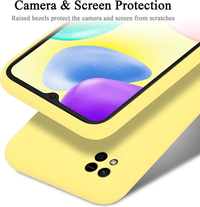 Productafbeelding Cadorabo TPU Liquid Silicone Hoesje Cover voor Xiaomi RedMi 9C / RedMi 10A (Xiaomi Redmi 9C, Xiaomi Redmi 10A)