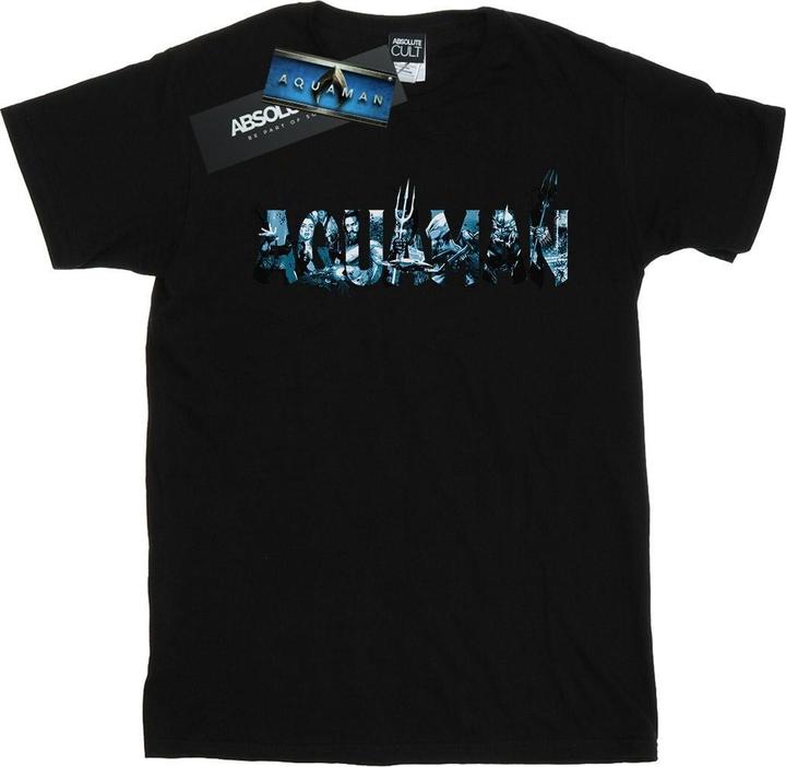 Immagine prodotto Aquaman Text Logo Maglietta Ampia Donna (XL)