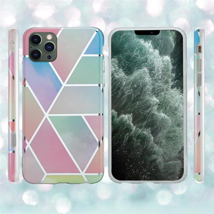 Actual product image Cadorabo IMD TPU Colorful Marble Cover (Apple iPhone 12 Pro Max)