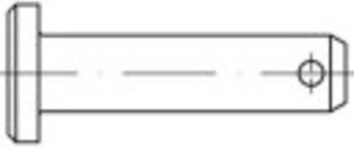 Produktbild Toolcraft Bolzen (Ø x L) 12 mm x 60 mm S