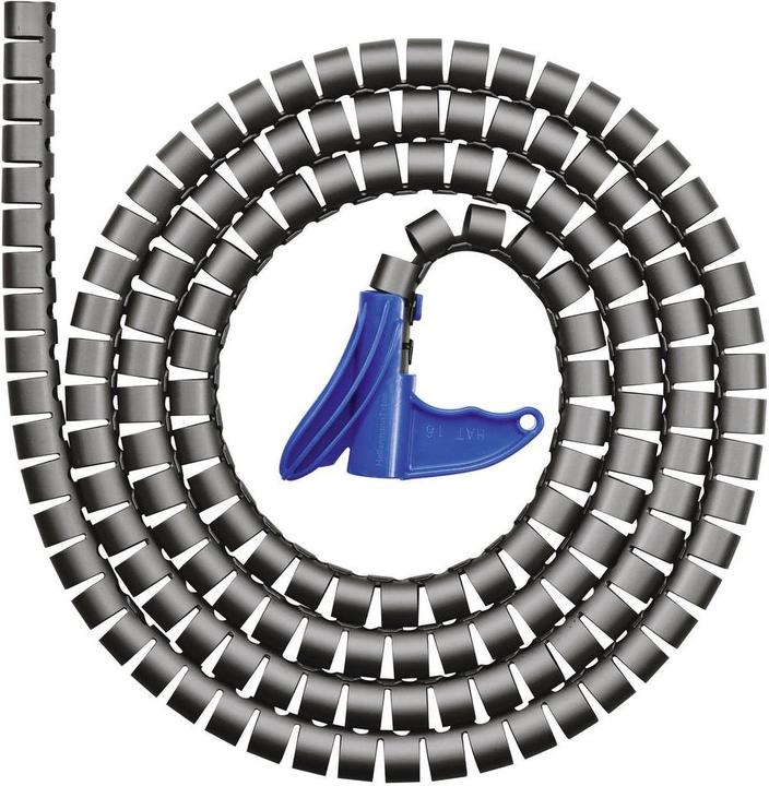 Immagine prodotto HellermannTyton Guaina per cavi 32 mm (max) Argento (Tubo cavi, 2500 cm)