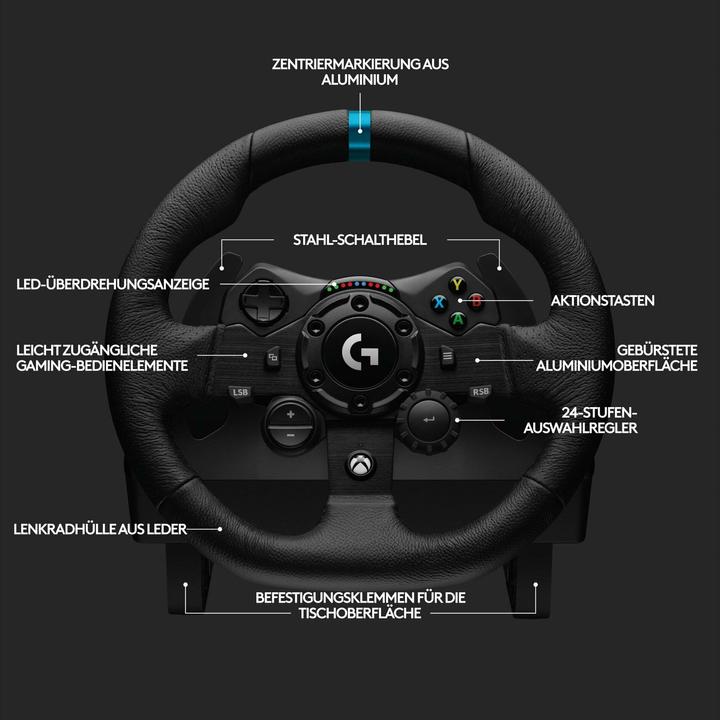 Produktbild Logitech G G923 Trueforce for PC and Xbox (Xbox Series S, Xbox One S, PC, Xbox One X, Xbox Series X)