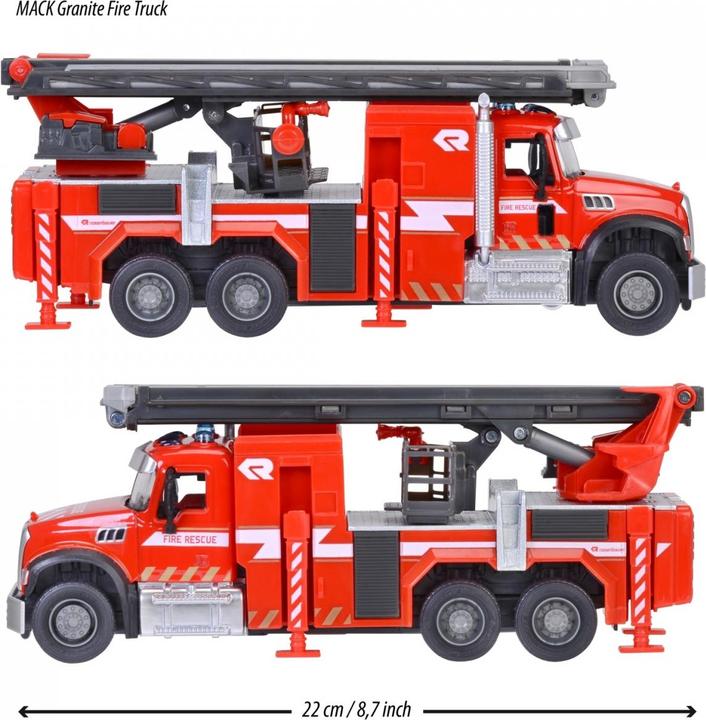 Actual product image Majorette Mack Granite Fire Truck
