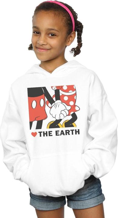 Immagine prodotto Disney Mickey Mouse Heart The Earth Felpa con Cappuccio Ragazze (152, 158)