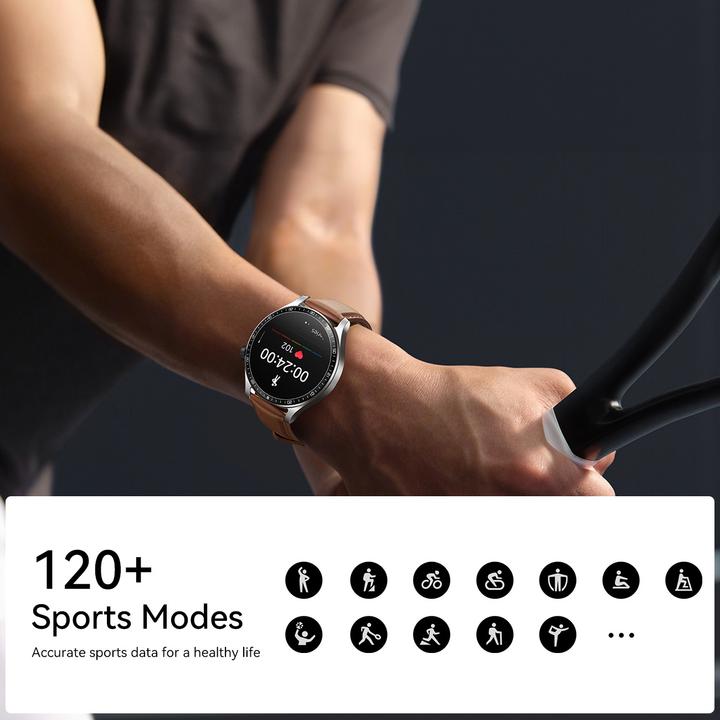 Actual product image Joyroom Classic Series JR-FC2 Pro Smart Watch (Answer/Make Call)-Moonlight Silver (227 mm)