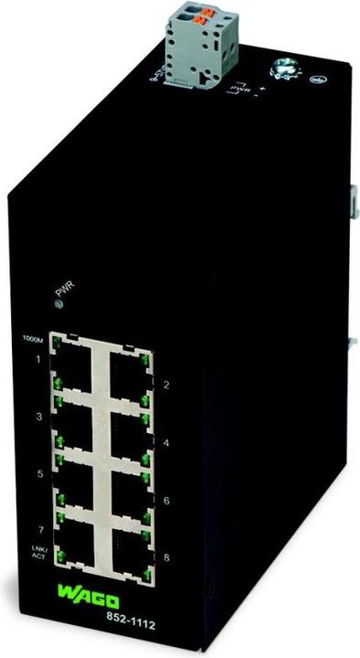 Actual product image Wago Industrial Ethernet Switch ECO Switch, 8 Ports 1000Base T (8 Ports)