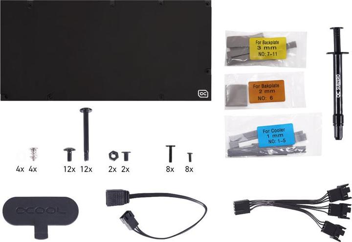 Immagine prodotto Alphacool Eiswolf 2 AIO - RTX 3090 TI Strix/TUF da 360 mm con piastra posteriore