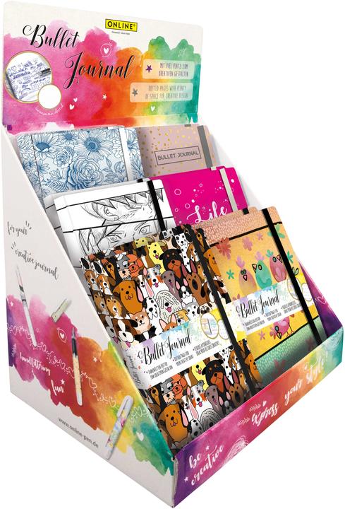 Actual product image Online Bullet journal notebook, assorted