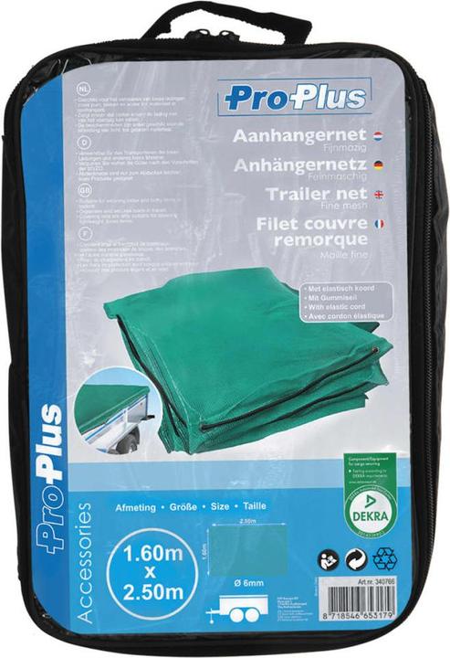 Actual product image ProPlus Anhängernetz feinmaschig mit Gummiseil
