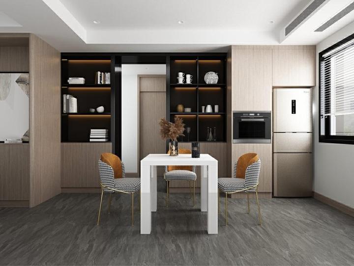 Image du produit SalesFever Table à manger blanc brillant (80 x 80 x 76 cm)