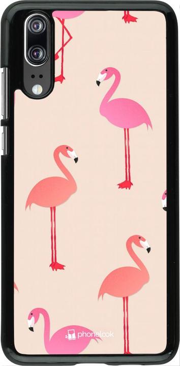 Produktbild PhoneLook Hülle Pink Flamingos Pattern (Huawei P20)
