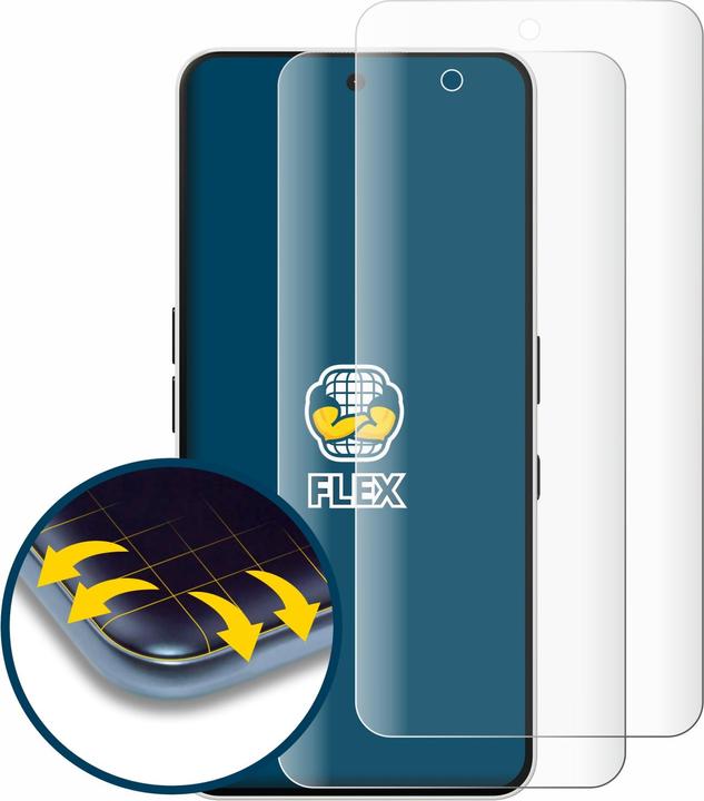 Productafbeelding BROTECT Fullscreen Schutzfolie Displayschutz Folie Klar Transparent (2 Stuk, Niets Telefoon (3a))