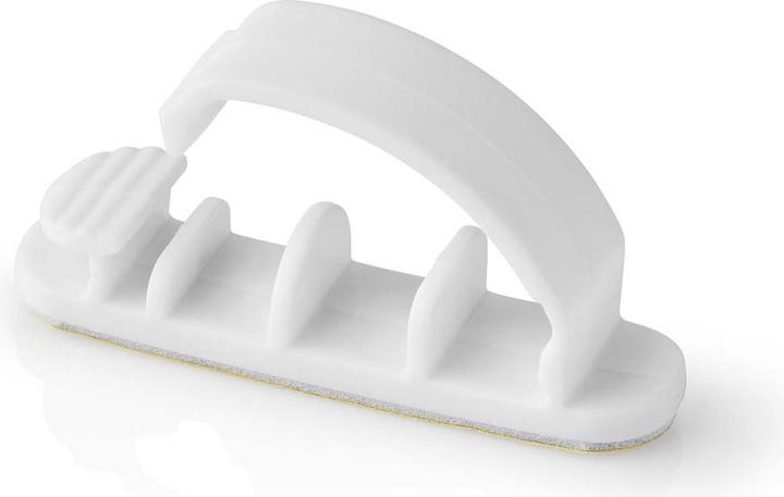 Produktbild Nedis Kabelmanagement Kabelclip Gesperrt 3 Stück Silikon 55 mm Weiss