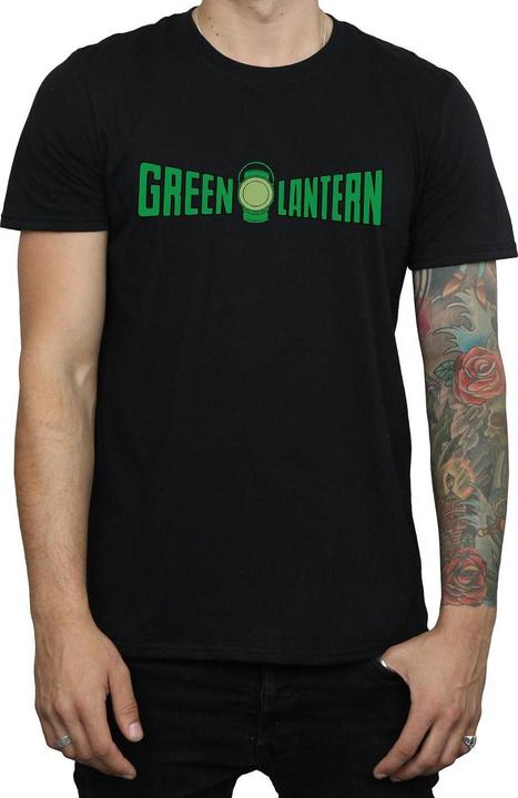 Actual product image Mens Green Lantern Text Logo T-Shirt (XL)