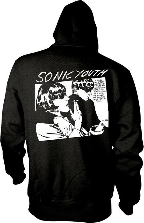 Actual product image Universal Textiles Sweat à capuche zippé unisexe Adulte Goo Album Cover (XL)