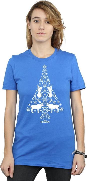 Immagine prodotto Disney Frozen Christmas Tree Maglietta Ampia Donna (L)
