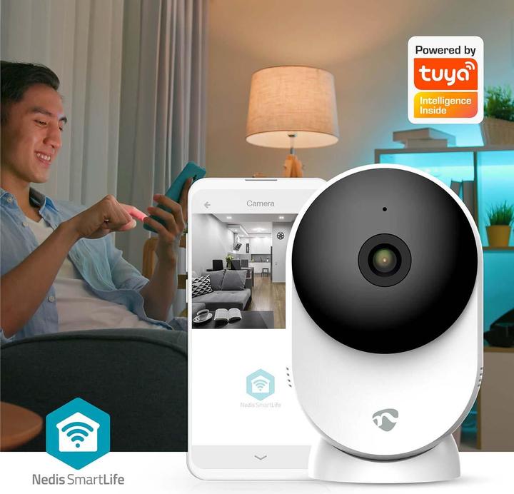 Produktbild Nedis SmartLife Innenkamera | Wi-Fi | 3MP Full HD 1296p | Cloud Storage (optional) / microSD (not en (2304 x 1296 Pixels)