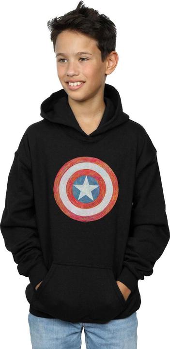 Produktbild Captain America Sketched Shield Kapuzenpullover Jungen (152, 158)