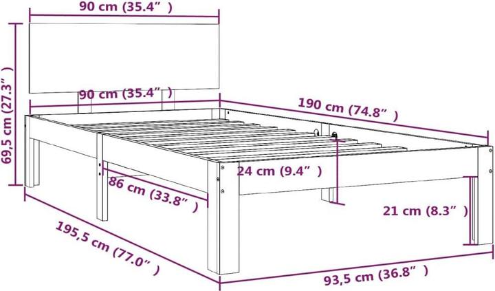 Image du produit VidaXL Primula (90 x 190 cm)