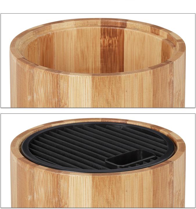 Image du produit Relaxdays Bloc à couteaux, bambour non garni