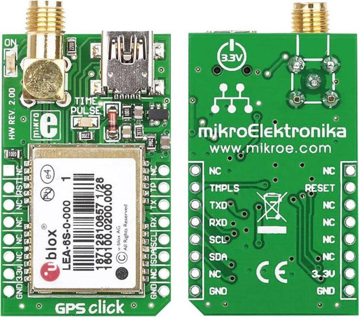 Image du produit MikroElektronika Carte de réception GPS MIKROE-1032