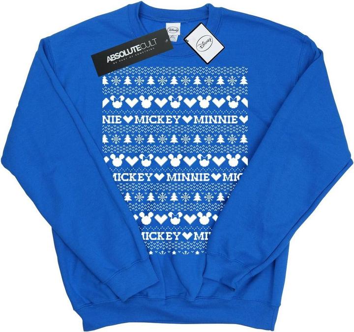 Produktbild Disney Mickey And Minnie Christmas Fair Isle Sweatshirt Jungen (140, 146)