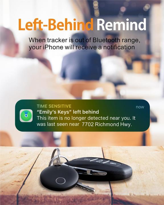 Actual product image Reyke 4er-Pack Smart Tag Pro - Koffer- und Schlüsselfinder (Apple)