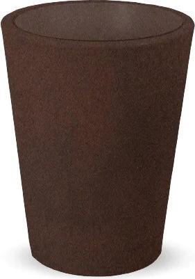 Produktbild Newgarden GERBERA 45 Pflanzkübel gross hoch, rund ø45x54cm bronze 55L mit Wasserspeicher aussen