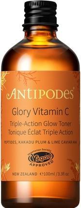 Image du produit Antipodes Glory Vitamin C Triple-Action Glow Toner Vegan Skincare AHA (100 ml)