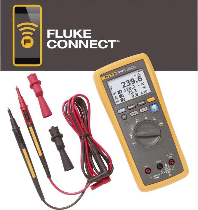 Actual product image Fluke Hand-held multimeter digital FLK-30 (CAT IV 600V, CAT III 1000V)