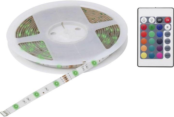 Actual product image Renkforce LED strip complete set with S (RGB, 500 cm, Indoor)