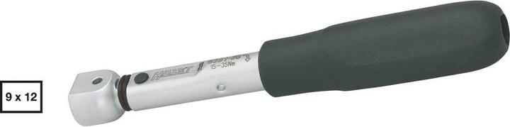 Image du produit HAZET Clé dynamométrique 6391-12 ∙ Nm min.-max.: 2 - 12 Nm ∙ Tolérance : 2% ∙ Carré femelle 9 x 12 … (1/4", 2 Nm, 12 Nm)