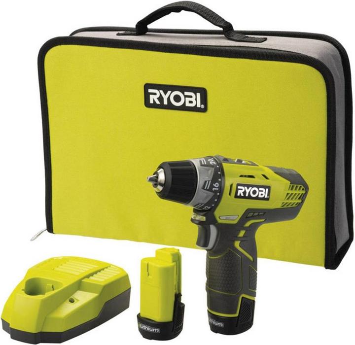 Ryobi R12DD-LL13S Accuboormachine en Schroevendraaier (Oplaadbare batterij)