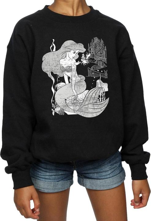 Produktbild The Little Mermaid Mädchen Sweatshirt aus Baumwolle (152, 158)