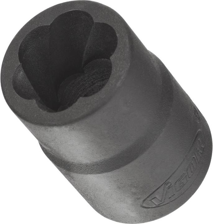 Produktbild Vigor Spiralnutenausdreher-Einsatz ∙ V3744 ∙ Vierkant12,5 mm (1/2 Zoll) ∙ Aussen Schraubenausdreher … (24 mm)