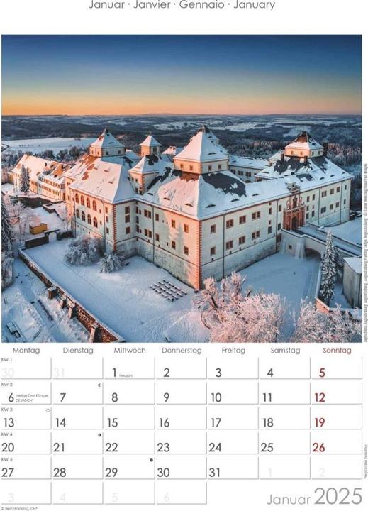 Produktbild Alpha Edition Sachsen 2025 Bildkalender, 23,7x34cm, Wandkalender mit Platz für Notizen und vielen (Harter Einband, Deutsch)