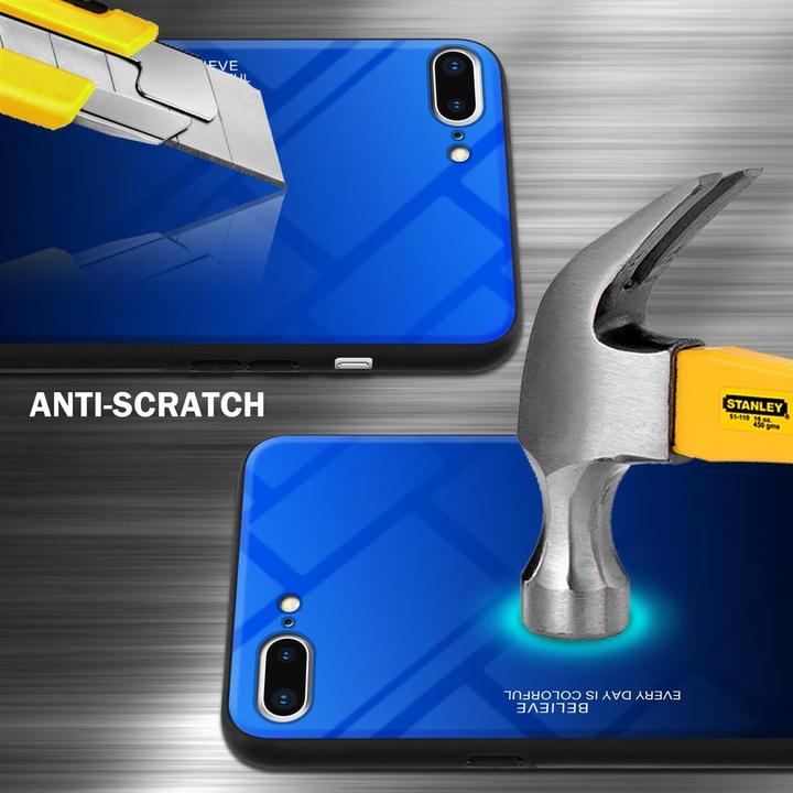 Productafbeelding Cadorabo TPU 2 kleuren glasdekking (Apple iPhone 7 Plus, Apple iPhone 7s Plus)