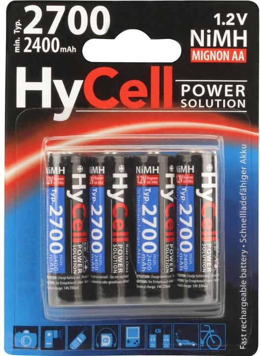 Produktbild HyCell AA (4 Stk., AA, 2700 mAh)