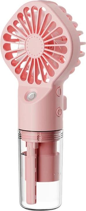 Immagine prodotto Techsuit - Handheld Fan (G10) - Portable, with Humidifier, Four Speeds, USB - Pink