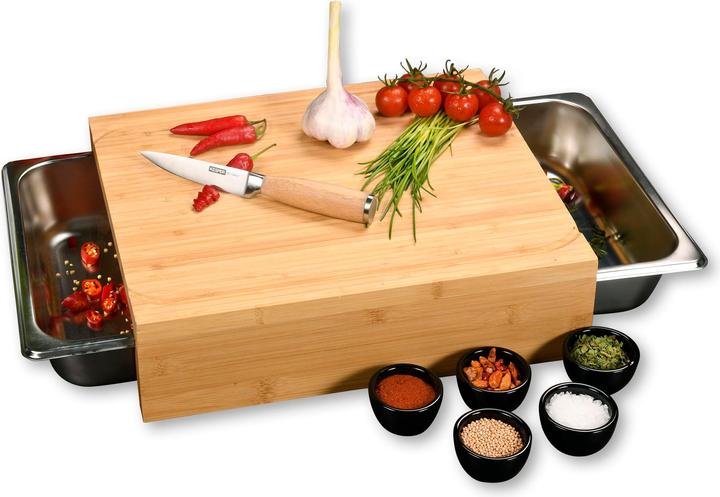 Immagine prodotto Kesper Tagliere con vaschette di raccolta