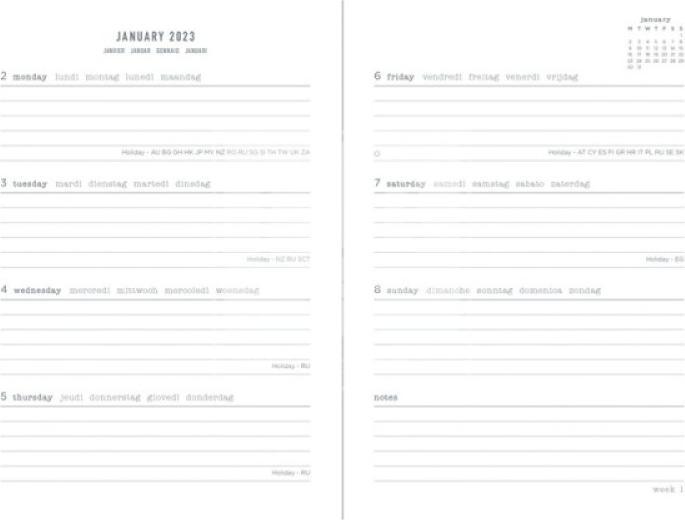 Image du produit Letts Agenda Raw (Couverture rigide)